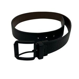 Dickies Mens Synthetic Leather Buckle Belt 34/85 Black Brown Classic Casual